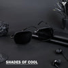 Grey Matte Black Polarized Wayfarer Sunglasses (TR1001PMG4316)
