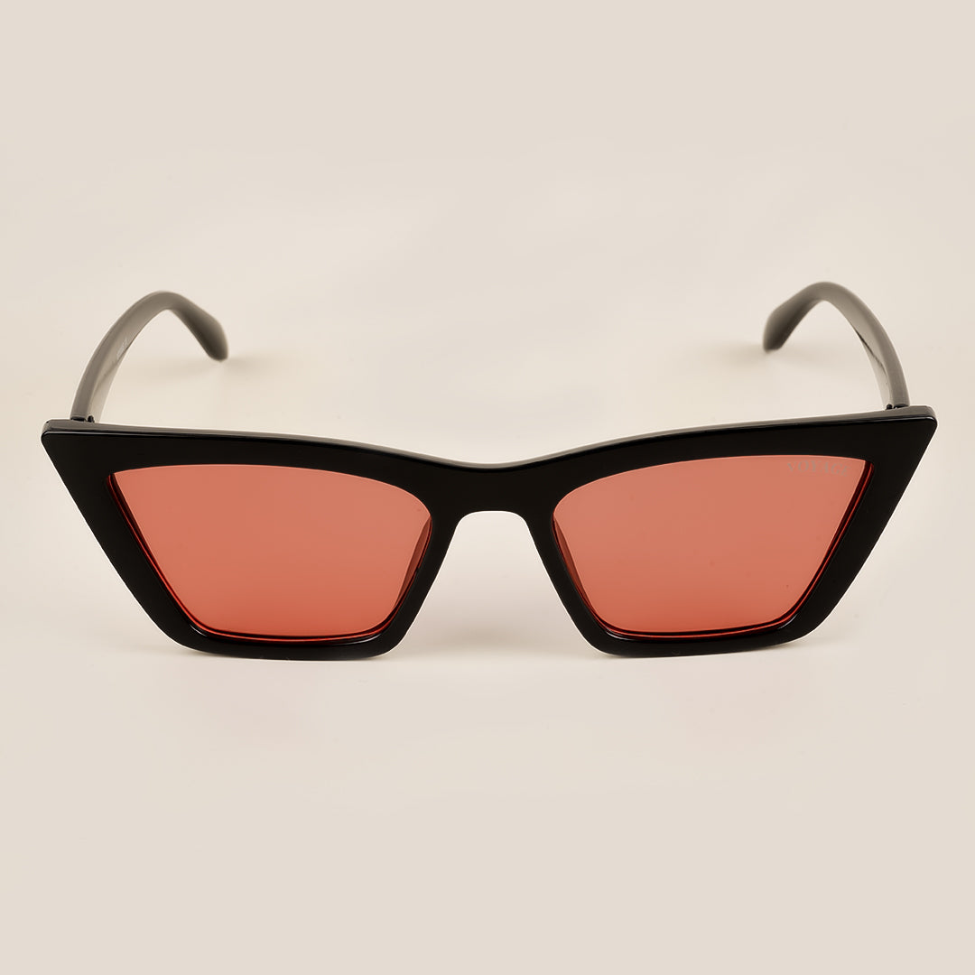 Voyage Black-Red Cateye Sunglasses MG3299