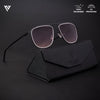 Black & Silver Polarized Wayfarer Sunglasses - PMG4288
