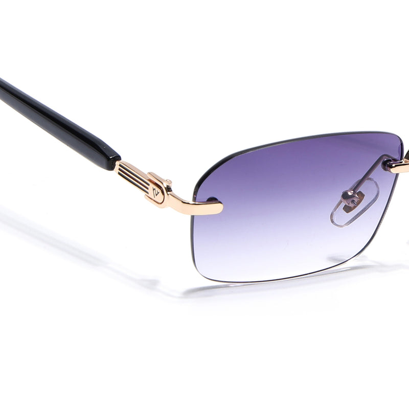 Satan | Violet Rimless Sunglasses | Golden Frame - MG6619