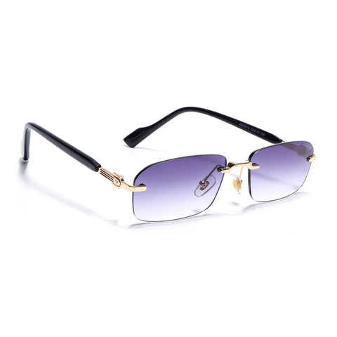 Satan | Violet Rimless Sunglasses | Golden Frame - MG6619