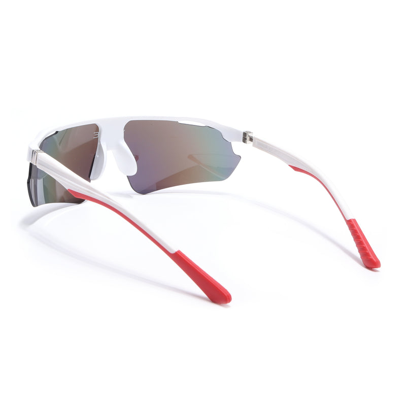 Drift Sunglasses (Multicolor Lens | White Frame - MG5781)