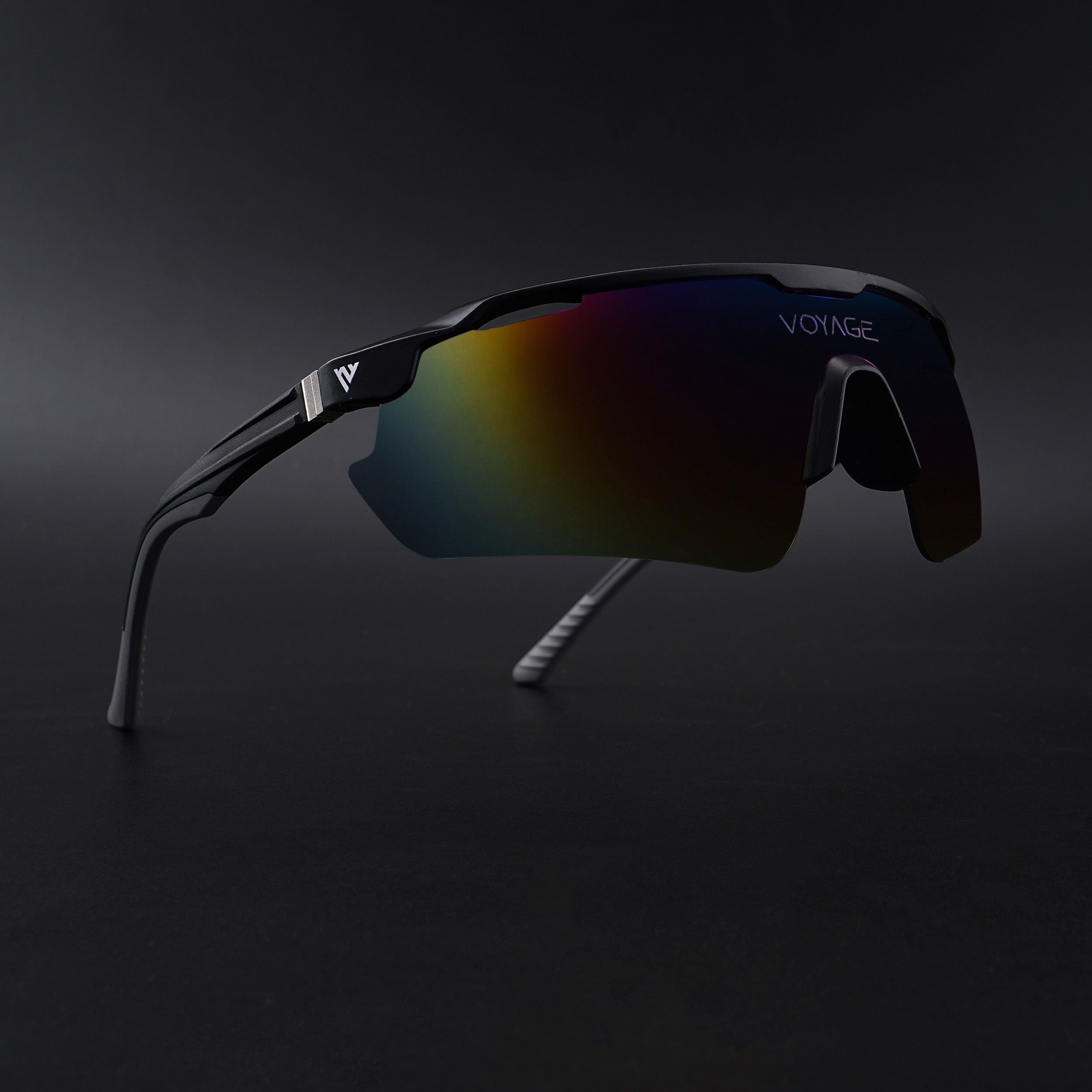 Drift Sunglasses (Multicolor Lens | Black Frame - MG5785)