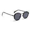 Captain | Matte Black Polarized Round Sunglasses - PMG3980