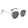 Captain | Gold And Black Polarized Round Sunglasses - PMG3981