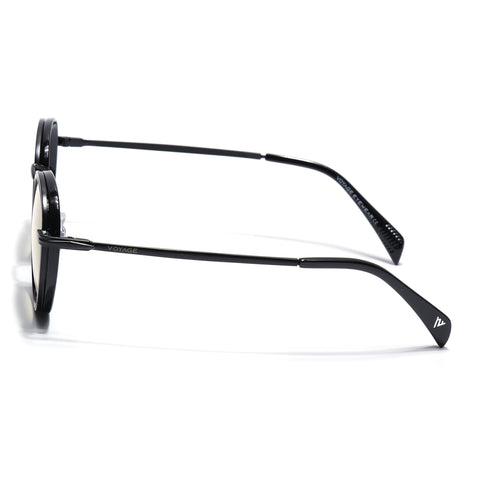 Captain | Light Yellow Round Polarized Sunglasses - PMG7252