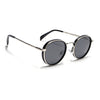 Captain | Crystal Silver & Black Round Polarized Sunglasses - PMG7516