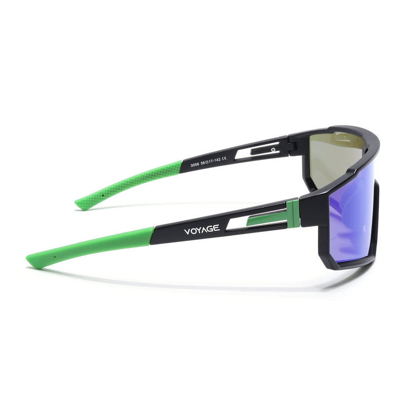 Drift Sunglasses (Multicolor Lens | Black Frame - PMG6059)