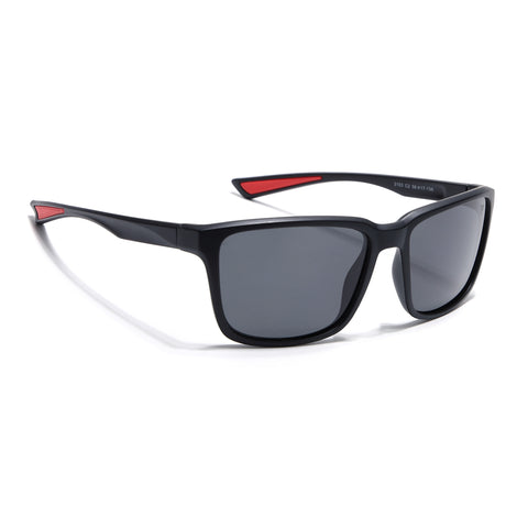 Terra | Wayfarer Matt Black Polarized Wayfarer Sunglasses - PMG3963