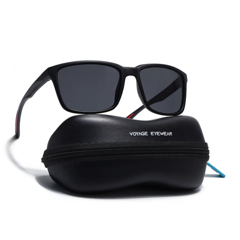 Terra | Wayfarer Matt Black Polarized Wayfarer Sunglasses - PMG3963