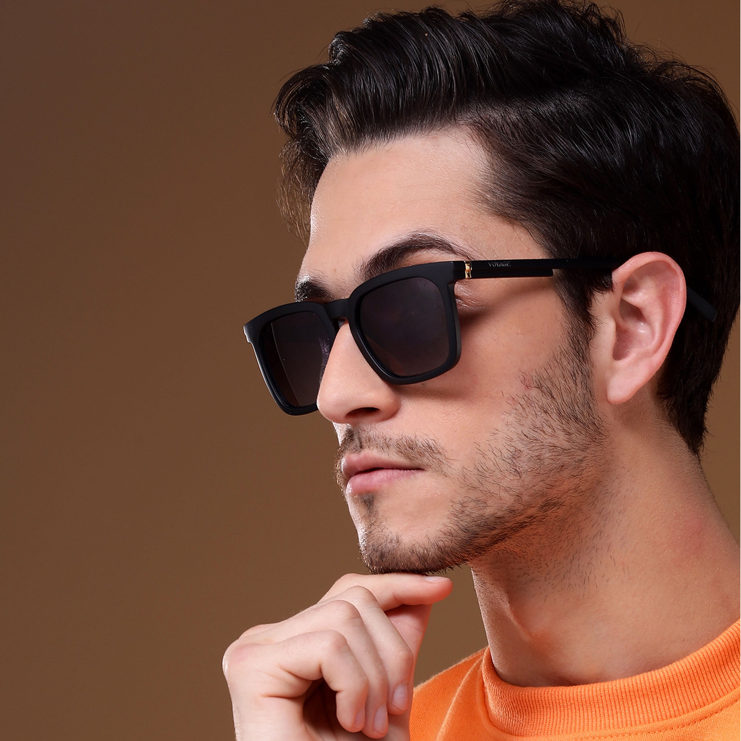 Purple & Clear Polarized Wayfarer Sunglasses - PMG4570