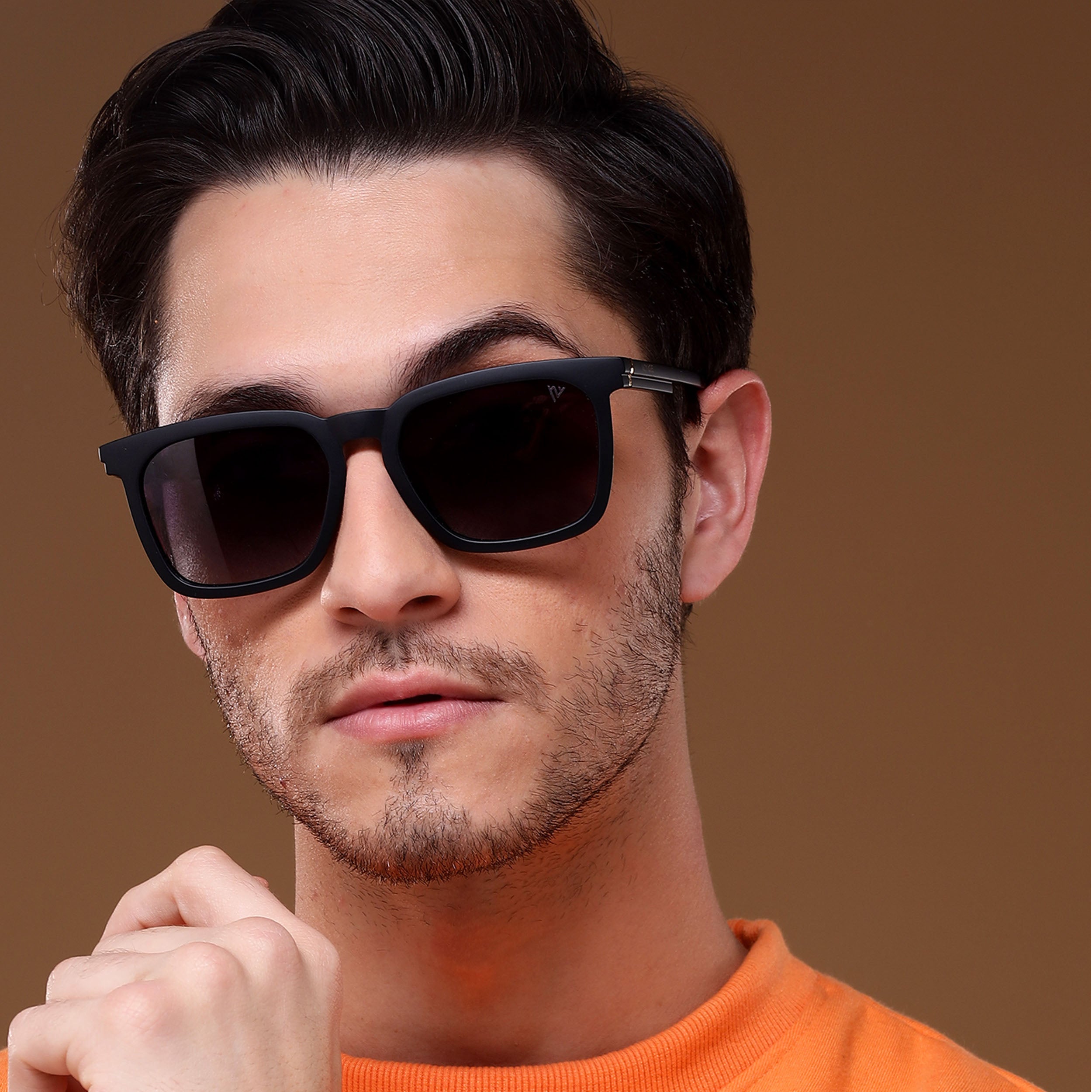 Purple & Clear Polarized Wayfarer Sunglasses - PMG4570