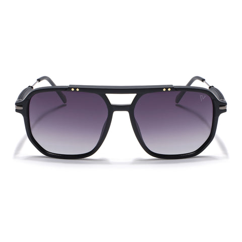 Wayfarer Polarized Sunglasses (Matt Black Lens | Black Frame - PMG5441)
