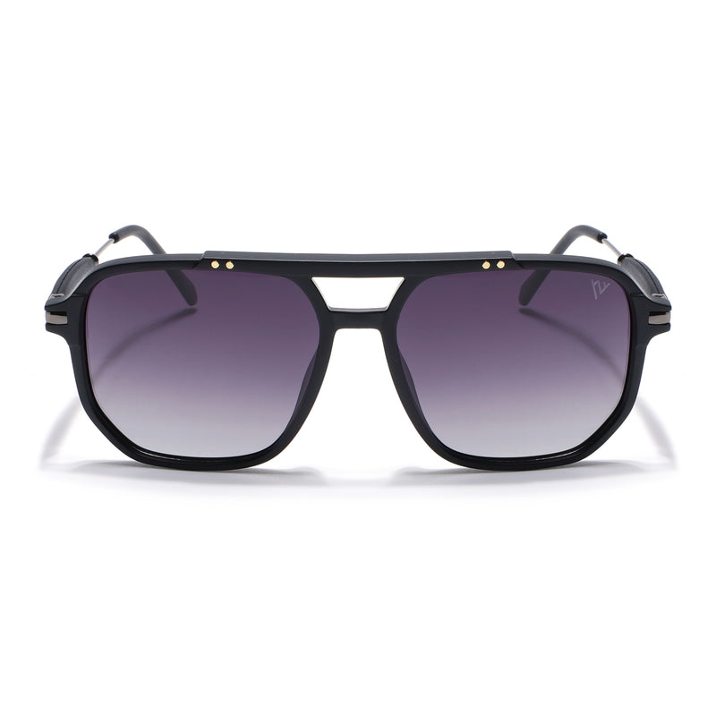 Wayfarer Polarized Sunglasses (Matt Black Lens | Black Frame - PMG5441)