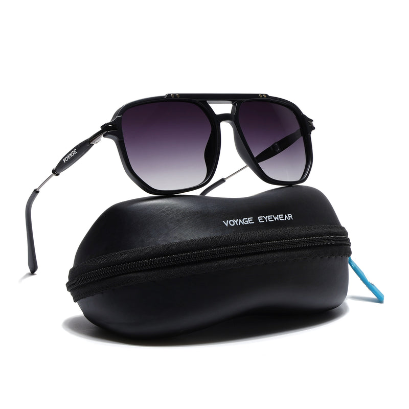 Wayfarer Polarized Sunglasses (Matt Black Lens | Black Frame - PMG5441)