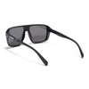 PolarV | Black Square Polarized Sunglasses | Black Lens - PMG6597