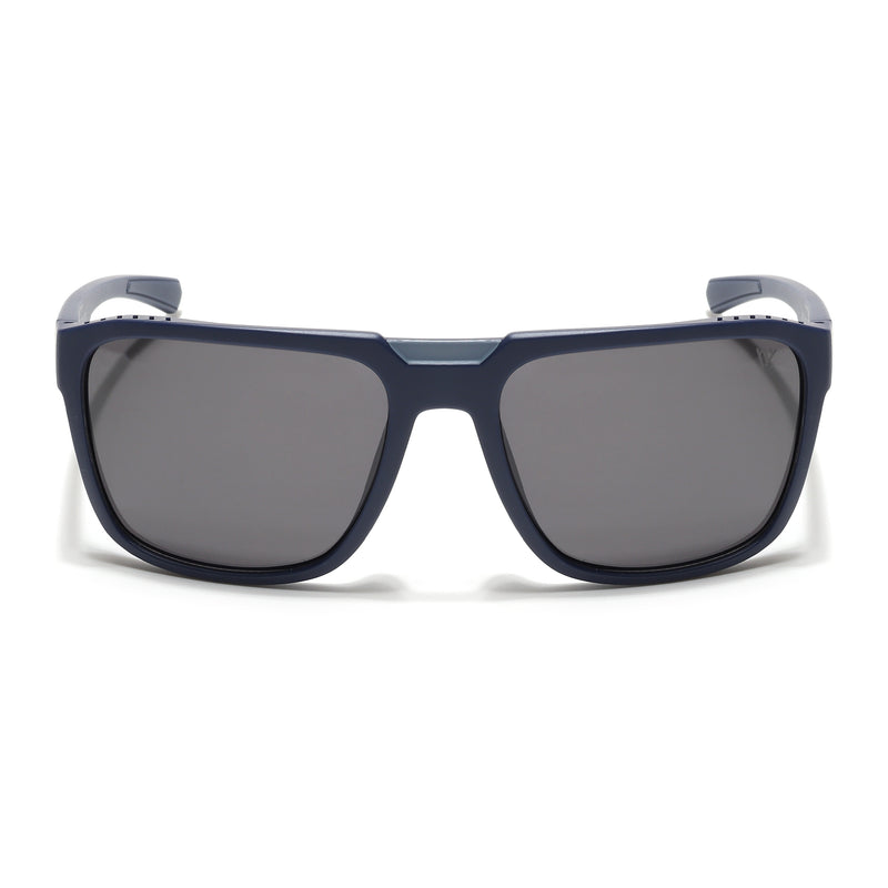 PolarX | Navy Blue Square Polarized Sunglasses | Black Lens - PMG6603
