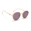 Voyage Select Round Sunglasses for Women (Brown Lens | Nude & Golden Frame - SLPMG6223)