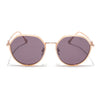 Voyage Select Round Sunglasses for Women (Brown Lens | Nude & Golden Frame - SLPMG6223)