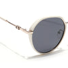 Voyage Select Round Sunglasses for Women (Grey Lens | Off White & Silver Frame - SLPMG6224)