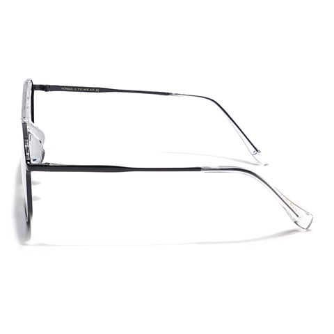 Voyage Select Wayfarer Sunglasses (Grey Lens | Black & Transparent Frame - SLPMG6279)