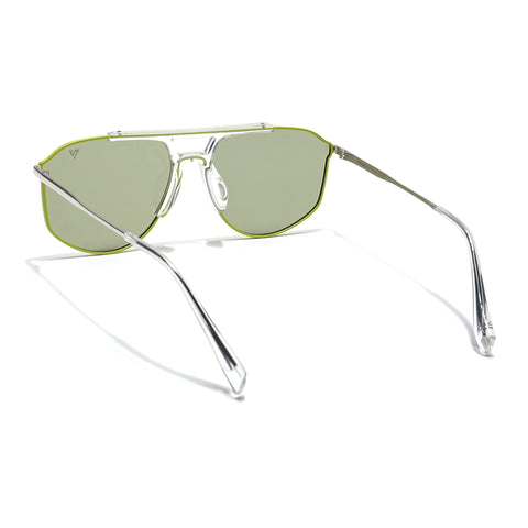 Voyage Select Wayfarer Sunglasses (Green Lens | Green & Transparent Frame - SLPMG6280)