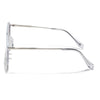 Voyage Select Wayfarer Sunglasses (Pink & Clear Lens | White & Transparent Frame - SLPMG6282)