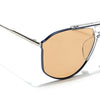 Voyage Select Wayfarer Sunglasses (Brown Lens | Blue & Transparent Frame - SLPMG6283)