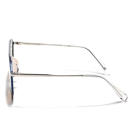 Voyage Select Wayfarer Sunglasses (Brown Lens | Blue & Transparent Frame - SLPMG6283)