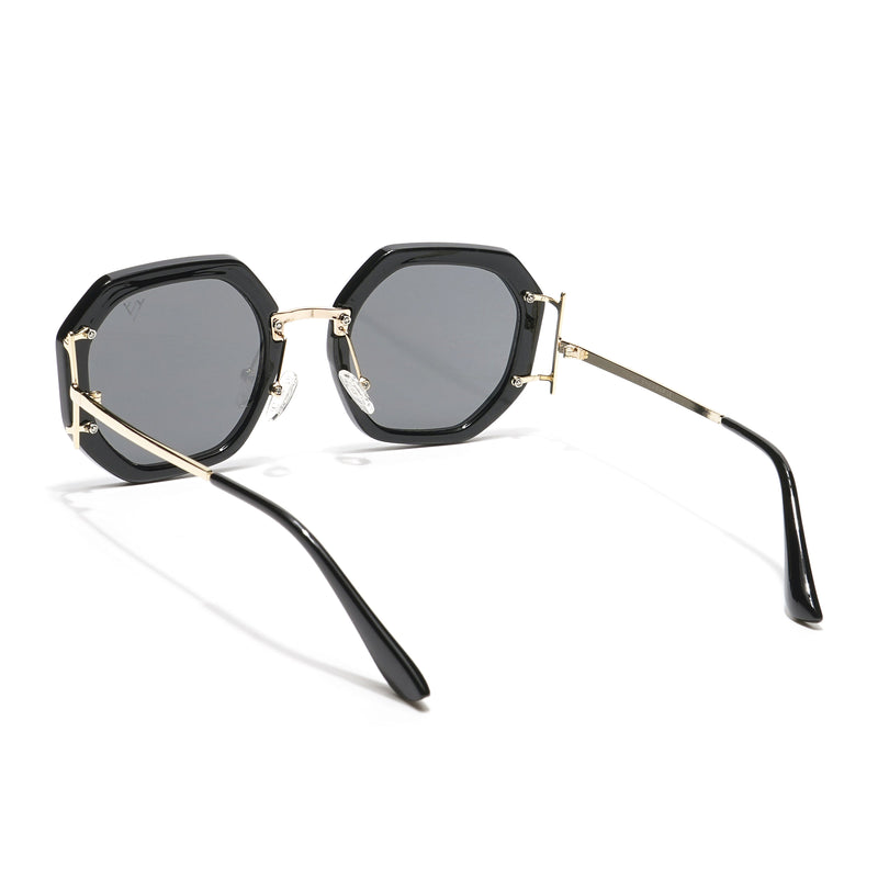 Black Geometric Sunglasses - MG4198