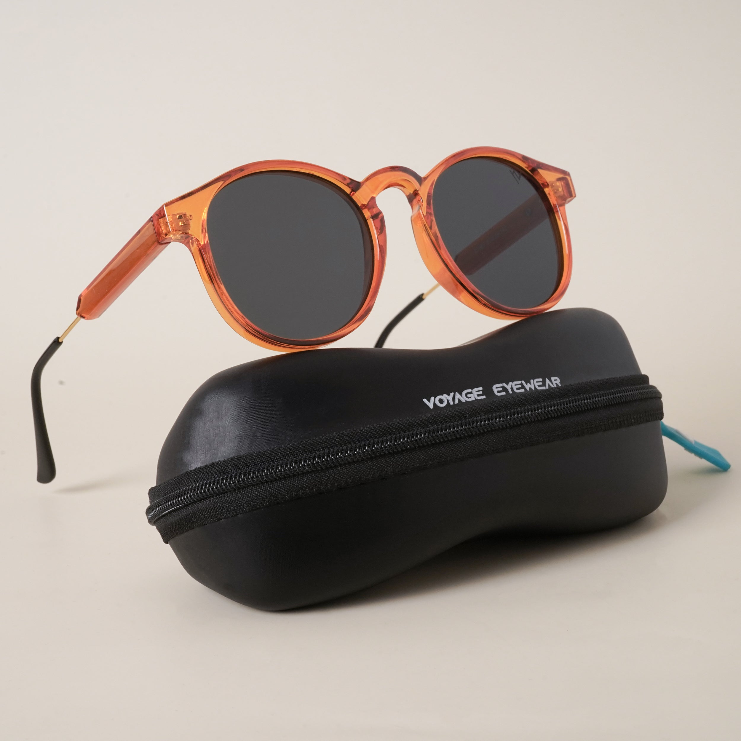 Voyage Orange Round Sunglasses - MG3879