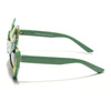 Rectangle Sunglasses for Kids -6 yrs To 12 yrs (Black Lens | Green Frame - PMG6079)