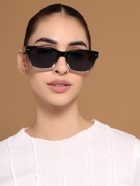 Soho | Black & Transparent Square Sunglasses | MG7329