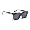 Square Sunglasses for Men & Women (Grey Lens | Shine Black Frame - MG7335)