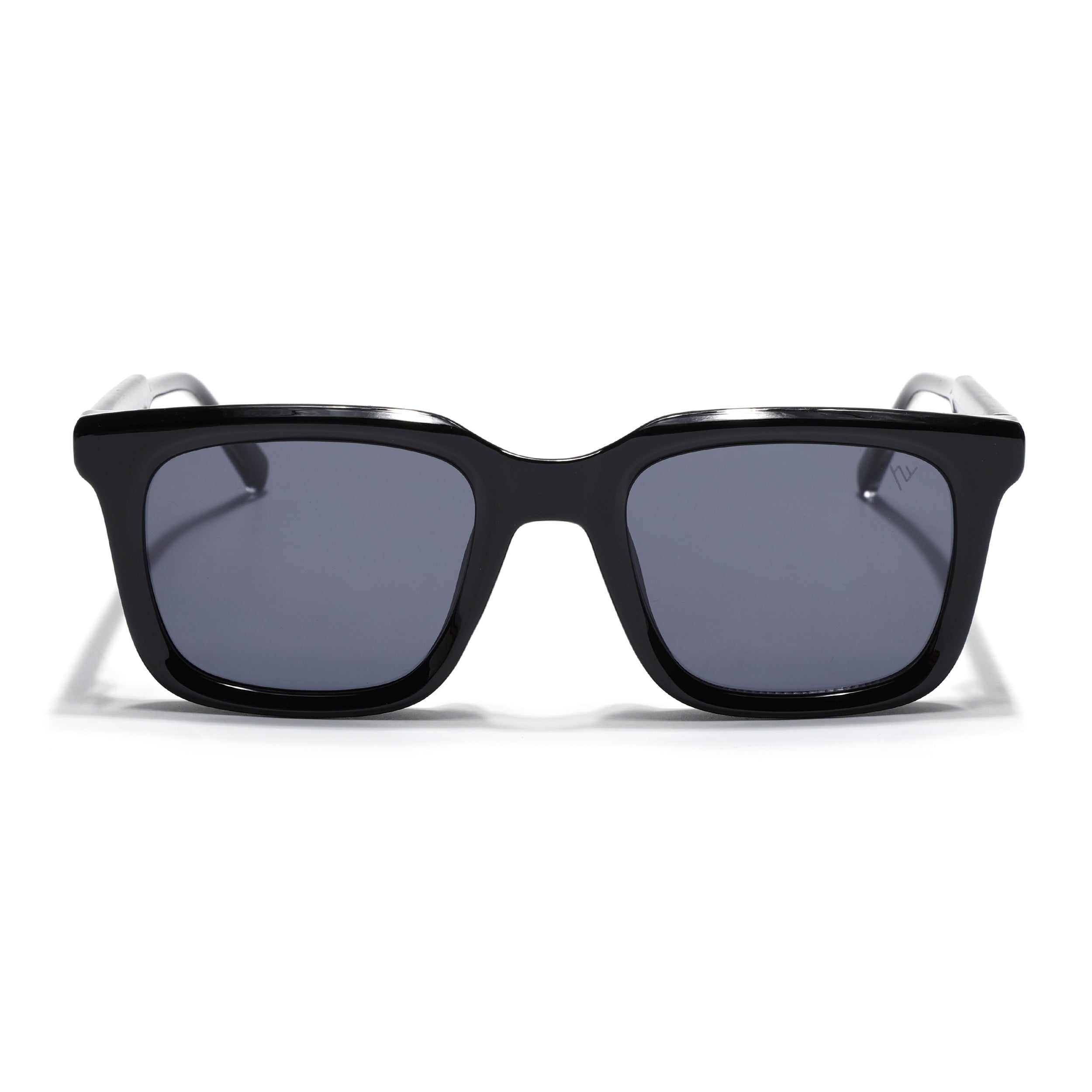 Square Sunglasses for Men & Women (Grey Lens | Shine Black Frame - MG7335)