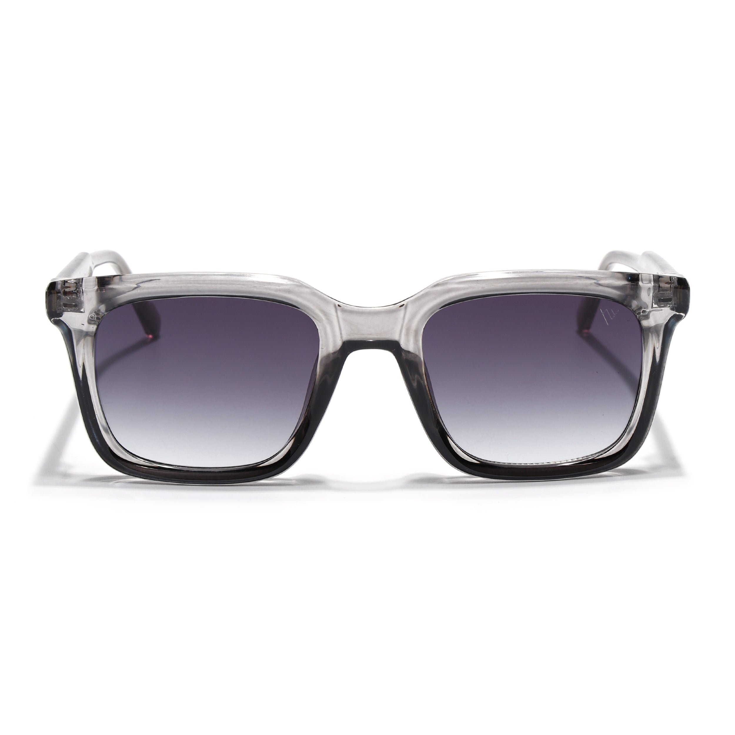 Square Sunglasses for Men & Women (Grey & Clear Lens | Grey Frame - MG7336)