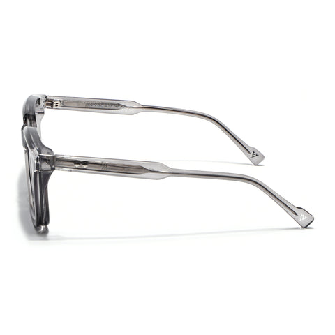 Square Sunglasses for Men & Women (Grey & Clear Lens | Grey Frame - MG7336)