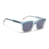 Square Sunglasses for Men & Women (Grey Lens | Blue & Transparent Frame - MG7337)