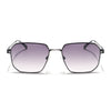 Voyage Select Square Sunglasses (Grey & Pink Lens | Black Frame - SLMG6309)