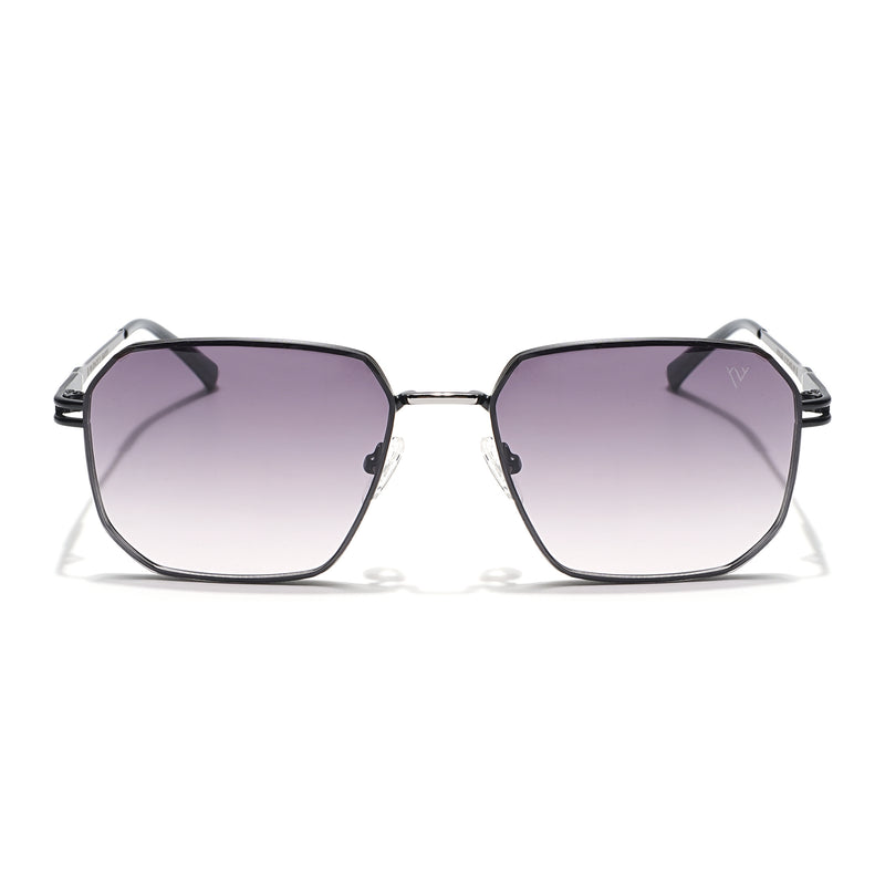 Voyage Select Square Sunglasses (Grey & Pink Lens | Black Frame - SLMG6309)