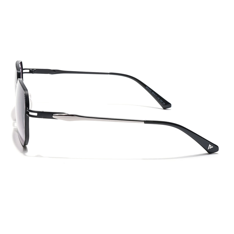 Voyage Select Square Sunglasses (Grey & Pink Lens | Black Frame - SLMG6309)