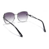 Voyage Select Oval Sunglasses for Women (Grey & Clear Lens | Grey Frame - SLMG6231)