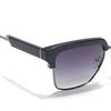 Voyage Select Square Sunglasses (Grey & Clear Lens | Shine Black & Grey Frame - SLPMG6293)