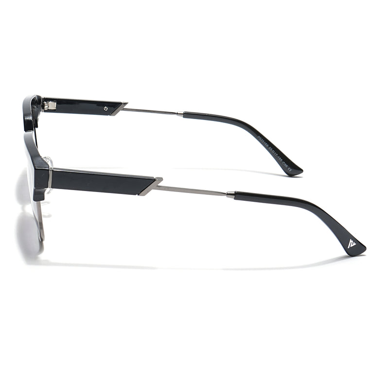 Voyage Select Square Sunglasses (Grey & Clear Lens | Shine Black & Grey Frame - SLPMG6293)