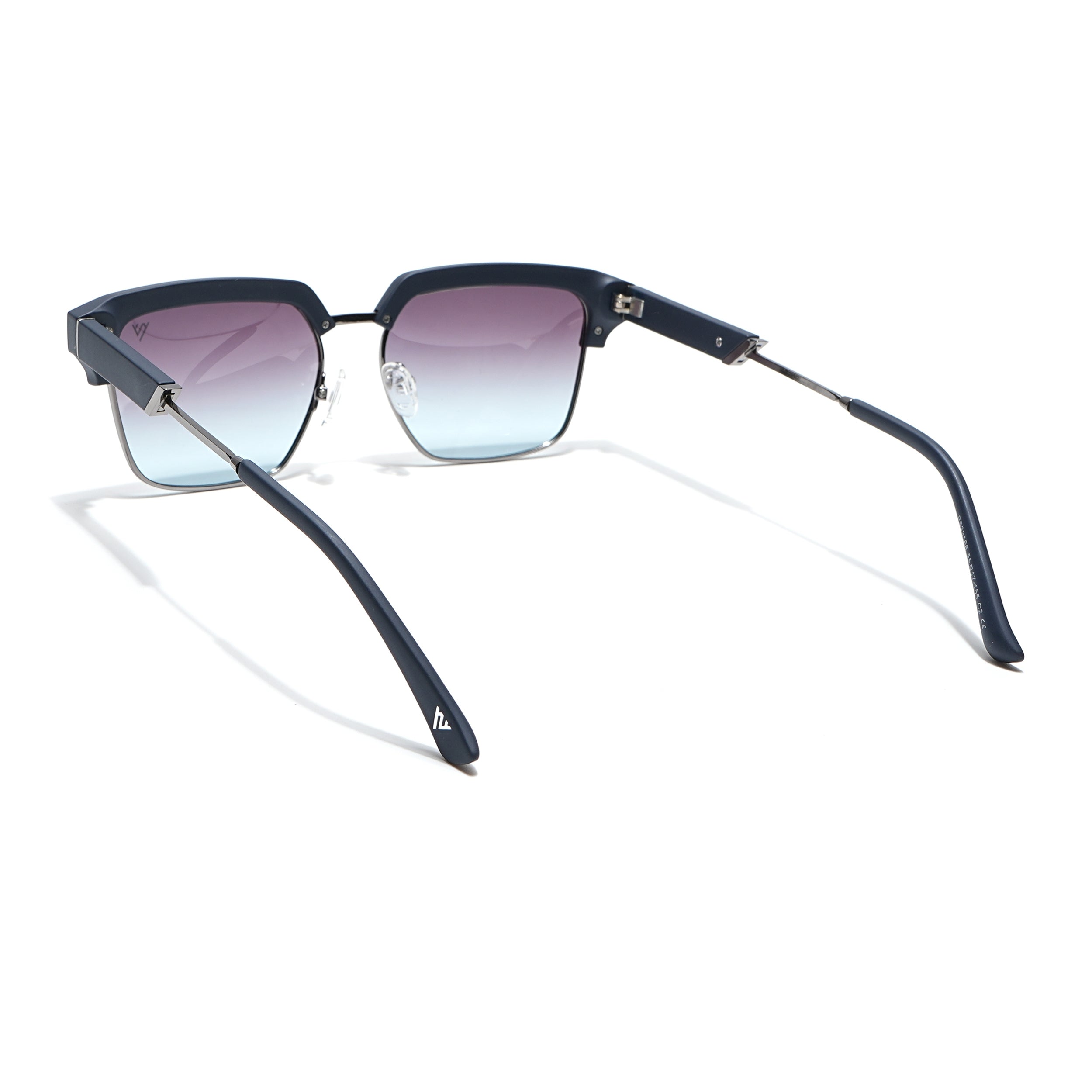 Voyage Select Square Sunglasses (Grey & Blue Lens | Navy Blue & Grey Frame - SLPMG6295)