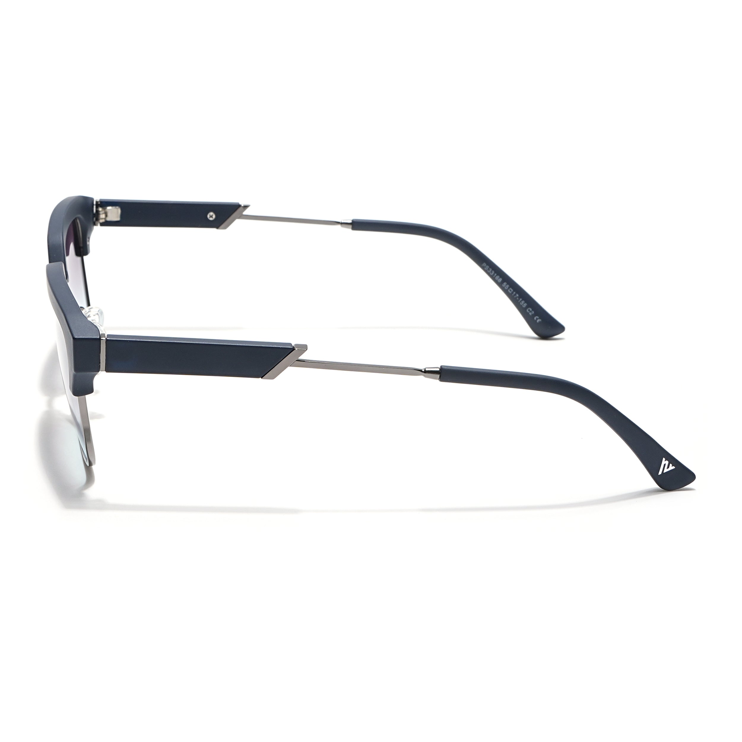 Voyage Select Square Sunglasses (Grey & Blue Lens | Navy Blue & Grey Frame - SLPMG6295)
