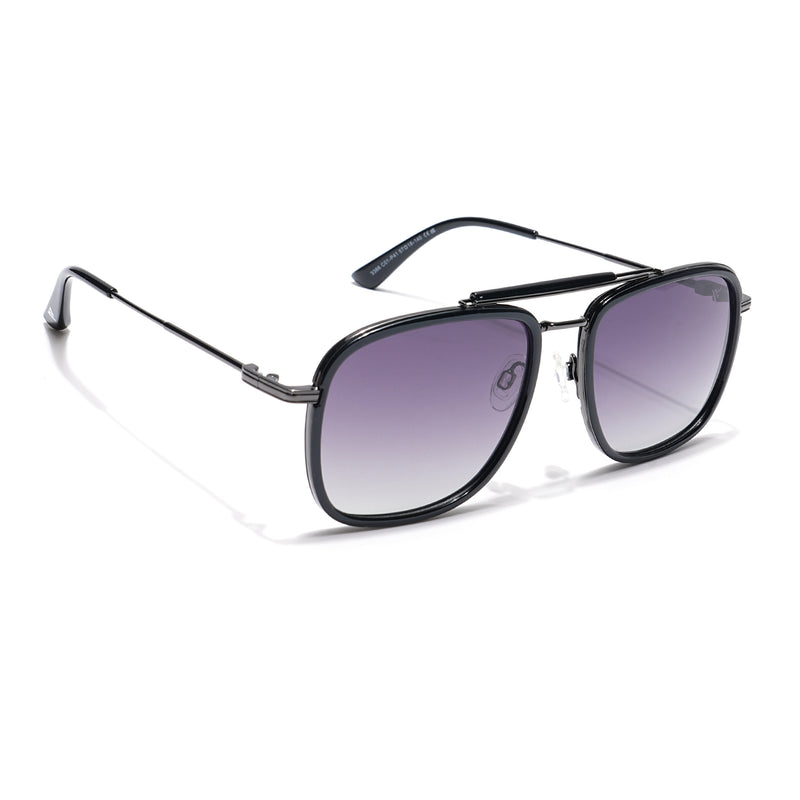 Voyage Select Wayfarer Sunglasses (Purple & Clear Lens | Black & Grey Frame - SLPMG6256)