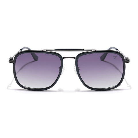 Voyage Select Wayfarer Sunglasses (Purple & Clear Lens | Black & Grey Frame - SLPMG6256)