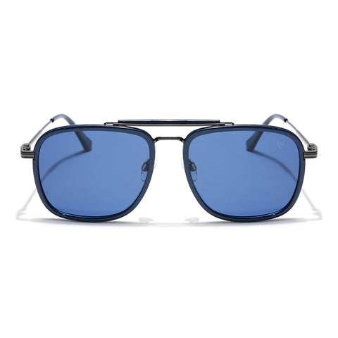 Voyage Select Wayfarer Sunglasses (Blue Lens | Navy Blue & Grey Frame - SLPMG6257)