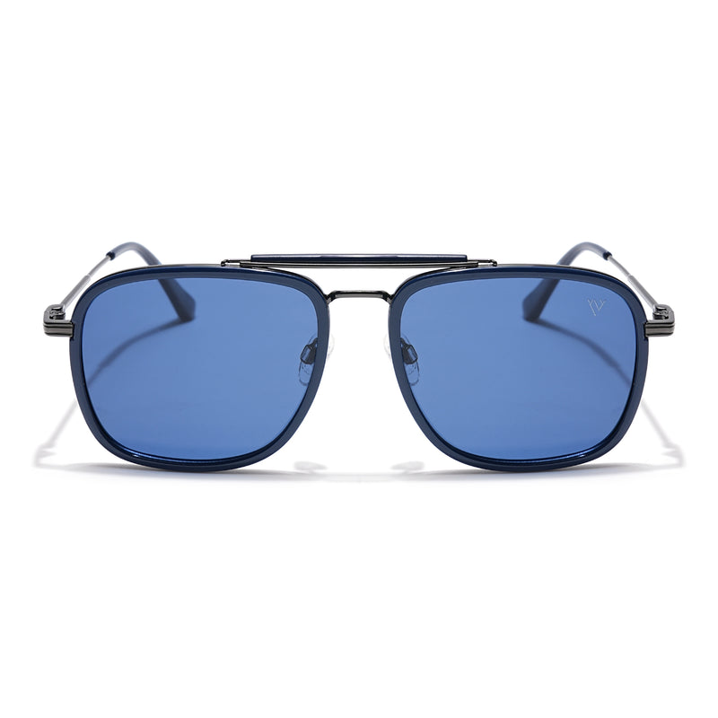 Voyage Select Wayfarer Sunglasses (Blue Lens | Navy Blue & Grey Frame - SLPMG6257)